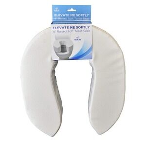 Blue Jay Elevate Me Softly Toilet Seat Raised Comfort Cushion 4" High